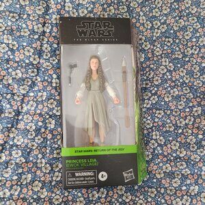 NIB Star Wars The Black Series Princess Leia Ewok Village Doll
